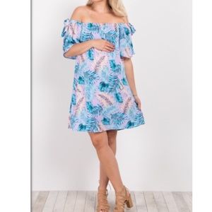 Pink blush maternity dress